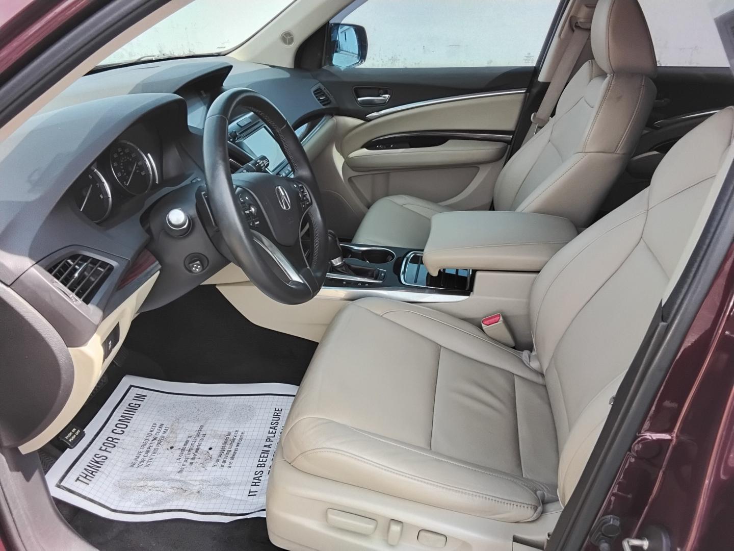 2015 RED /Beige Acura MDX 6-Spd AT w/Tech Package (5FRYD3H43FB) with an 3.5L V6 SOHC 24V engine, 6A transmission, located at 6112 N Florida Avenue, Tampa, FL, 33604, (888) 521-5131, 27.954929, -82.459534 - $499 DOWN PLUS TAX & TAG.- Photo#7