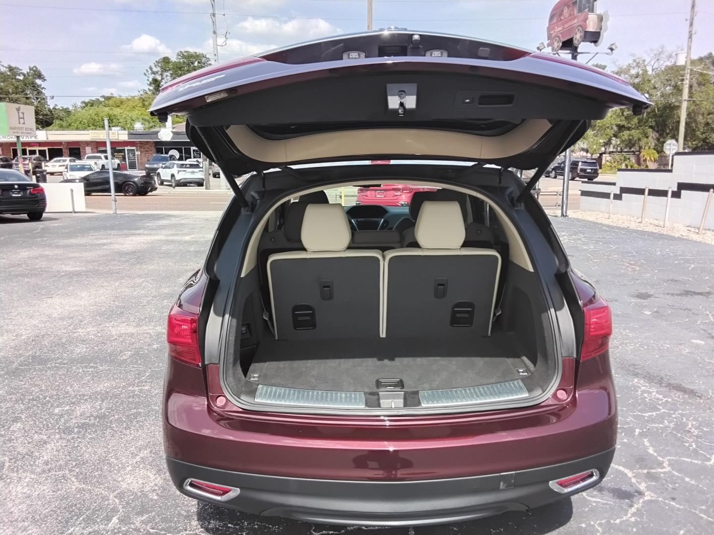 2015 RED /Beige Acura MDX 6-Spd AT w/Tech Package (5FRYD3H43FB) with an 3.5L V6 SOHC 24V engine, 6A transmission, located at 6112 N Florida Avenue, Tampa, FL, 33604, (888) 521-5131, 27.954929, -82.459534 - $499 DOWN PLUS TAX & TAG.- Photo#3