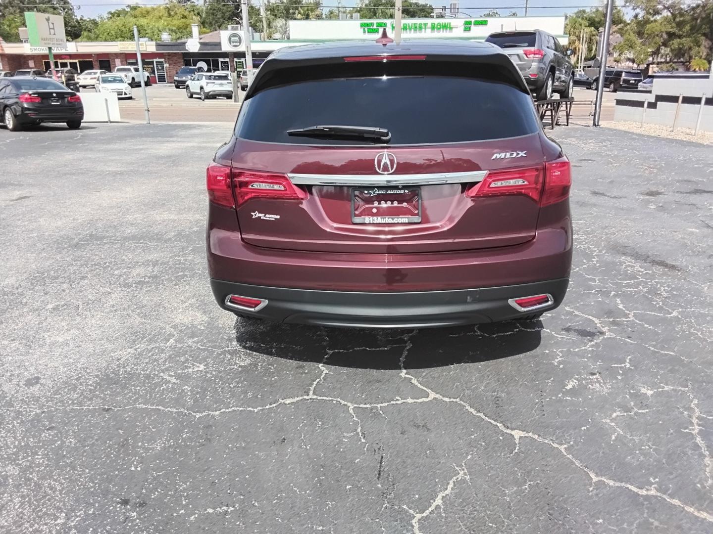 2015 RED /Beige Acura MDX 6-Spd AT w/Tech Package (5FRYD3H43FB) with an 3.5L V6 SOHC 24V engine, 6A transmission, located at 6112 N Florida Avenue, Tampa, FL, 33604, (888) 521-5131, 27.954929, -82.459534 - $499 DOWN PLUS TAX & TAG.- Photo#5