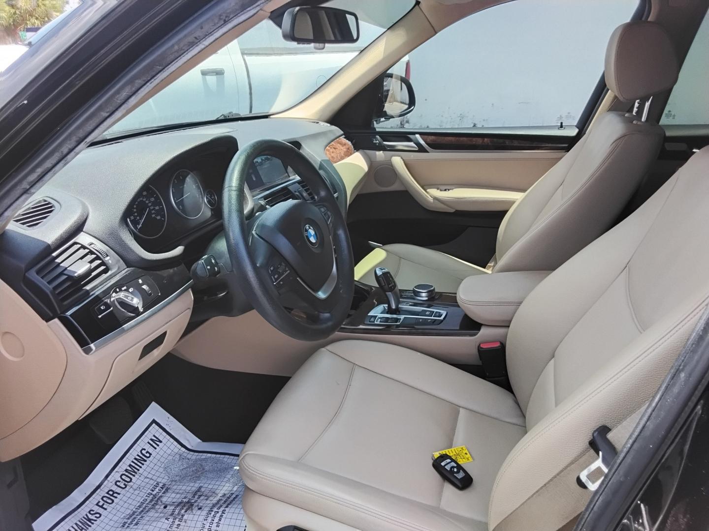 2017 BLACK /Beige BMW X3 sDrive28i (5UXWZ7C54H0) with an 2.0L L4 DOHC 16V engine, 8A transmission, located at 6112 N Florida Avenue, Tampa, FL, 33604, (888) 521-5131, 27.954929, -82.459534 - $499 down plus tax & tag.- Photo#8