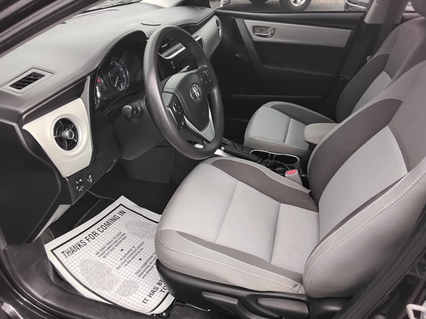 2019 BLACK /Beige Toyota Corolla L CVT (5YFBURHE5KP) with an 1.8L L4 DOHC 16V engine, CVT transmission, located at 6112 N Florida Avenue, Tampa, FL, 33604, (888) 521-5131, 27.954929, -82.459534 - $499 DOWN PLUS TAX & TAG.- Photo#8
