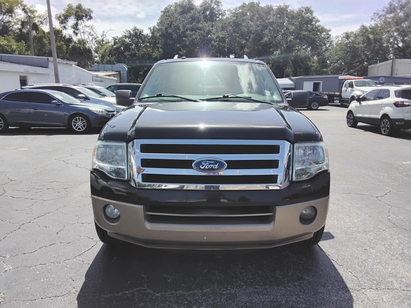 2014 BLACK /Beige Ford Expedition King Ranch 2WD (1FMJU1H52EE) with an 5.4L V8 SOHC 16V FFV engine, 6A transmission, located at 6112 N Florida Avenue, Tampa, FL, 33604, (888) 521-5131, 27.954929, -82.459534 - $499 DOWN PLUS TAX & TAG.- Photo#1