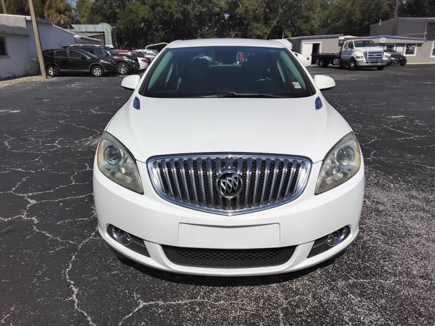 2016 White /Grey Buick Verano Convenience (1G4PR5SK6G4) with an 2.4L L4 DOHC 16V FFV engine, 6A transmission, located at 6112 N Florida Avenue, Tampa, FL, 33604, (888) 521-5131, 27.954929, -82.459534 - $499 DOWN PLUS TAX & TAG.- Photo#1
