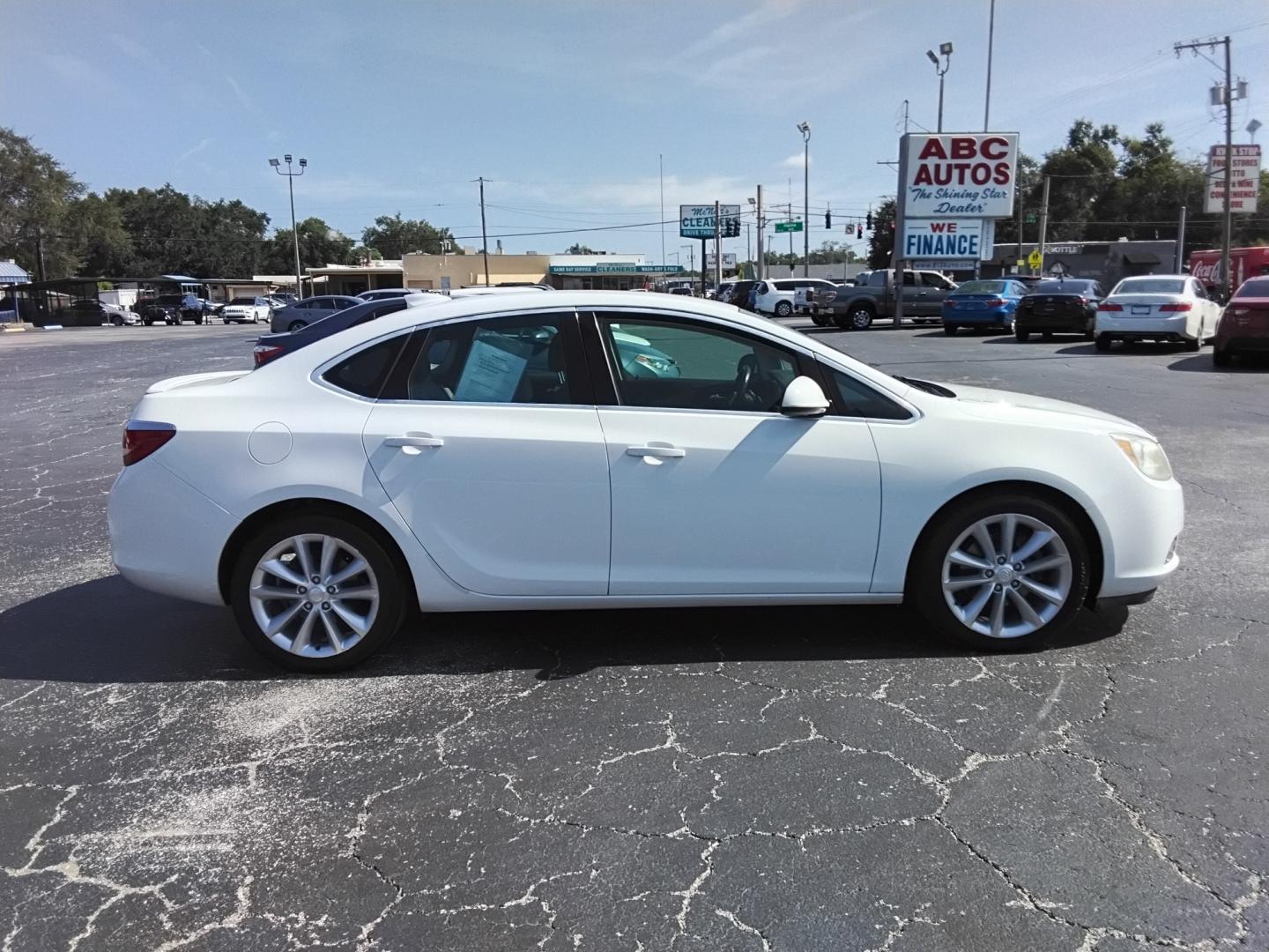 2016 White /Grey Buick Verano Convenience (1G4PR5SK6G4) with an 2.4L L4 DOHC 16V FFV engine, 6A transmission, located at 6112 N Florida Avenue, Tampa, FL, 33604, (888) 521-5131, 27.954929, -82.459534 - $499 DOWN PLUS TAX & TAG.- Photo#2