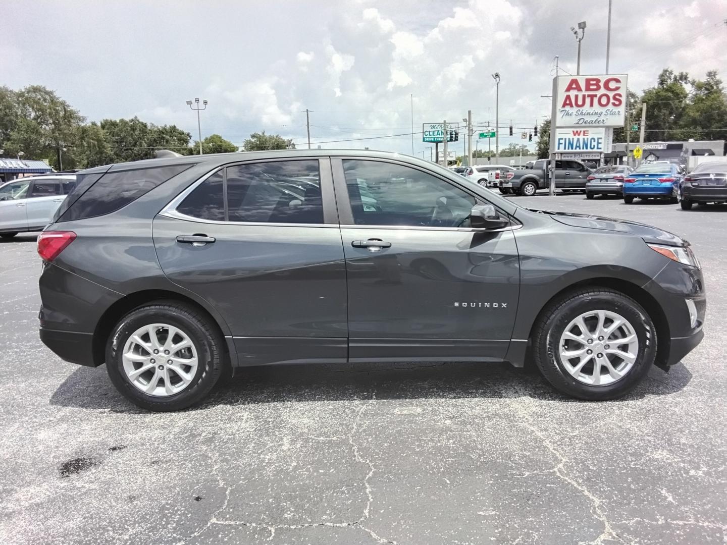 2021 GRAY /Grey Chevrolet Equinox LT 2WD (3GNAXKEV0ML) with an 1.5L L4 DOHC 16V TURBO engine, 6A transmission, located at 6112 N Florida Avenue, Tampa, FL, 33604, (888) 521-5131, 27.954929, -82.459534 - $499 down plus tax & tag- Photo#2