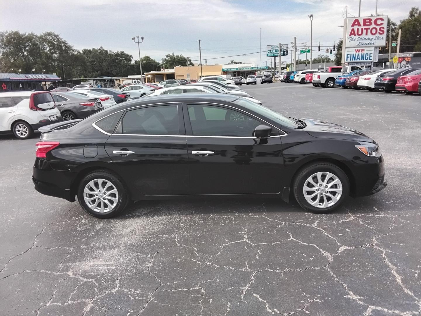 2019 BLACK /GREY Nissan Sentra S CVT (3N1AB7AP9KL) with an 1.8L L4 SFI DOHC 16V engine, CVT transmission, located at 6112 N Florida Avenue, Tampa, FL, 33604, (888) 521-5131, 27.954929, -82.459534 - $499 DOWN PLUS TAX & TAG.- Photo#4