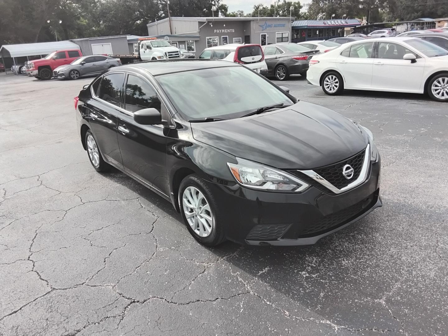2019 BLACK /GREY Nissan Sentra S CVT (3N1AB7AP9KL) with an 1.8L L4 SFI DOHC 16V engine, CVT transmission, located at 6112 N Florida Avenue, Tampa, FL, 33604, (888) 521-5131, 27.954929, -82.459534 - $499 DOWN PLUS TAX & TAG.- Photo#3