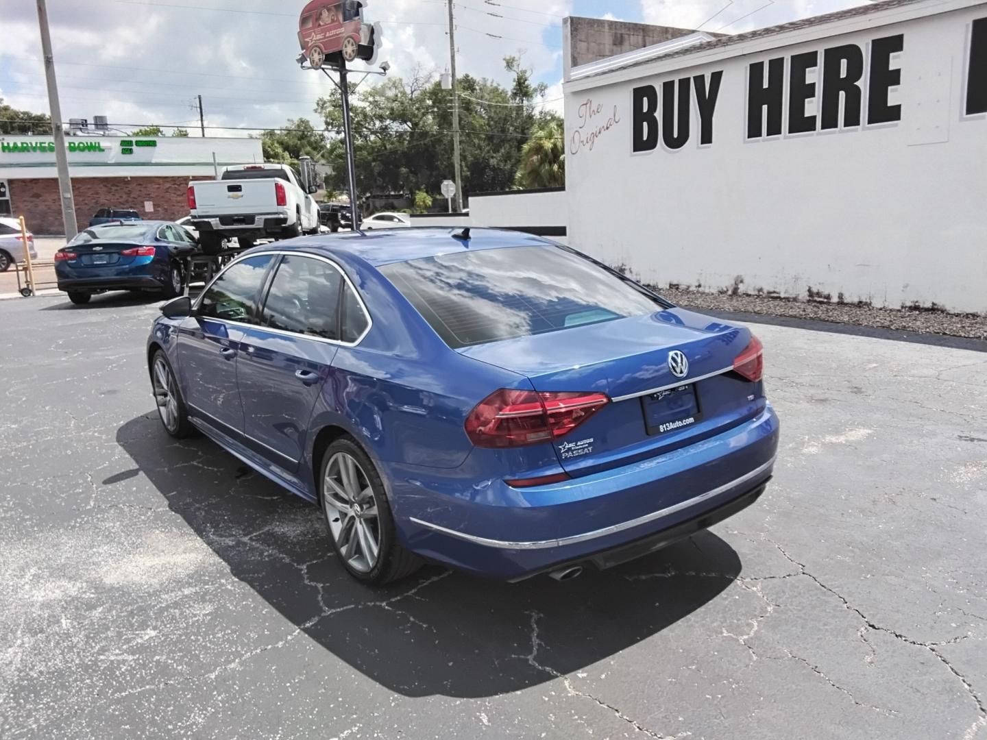 2017 BLUE /BLACK Volkswagen Passat R-Line (1VWDT7A35HC) with an 1.8L L4 TURBO DIESEL engine, 6A transmission, located at 6112 N Florida Avenue, Tampa, FL, 33604, (888) 521-5131, 27.954929, -82.459534 - $499 down plus tax & tag.- Photo#6