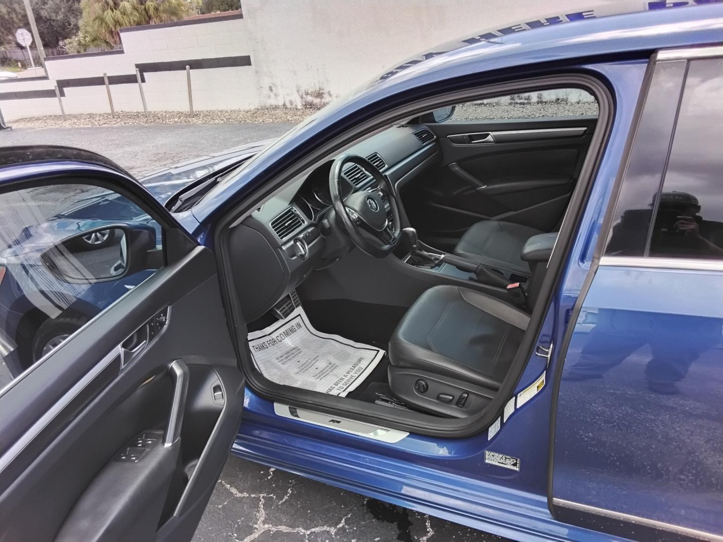 2017 BLUE /BLACK Volkswagen Passat R-Line (1VWDT7A35HC) with an 1.8L L4 TURBO DIESEL engine, 6A transmission, located at 6112 N Florida Avenue, Tampa, FL, 33604, (888) 521-5131, 27.954929, -82.459534 - $499 down plus tax & tag.- Photo#9