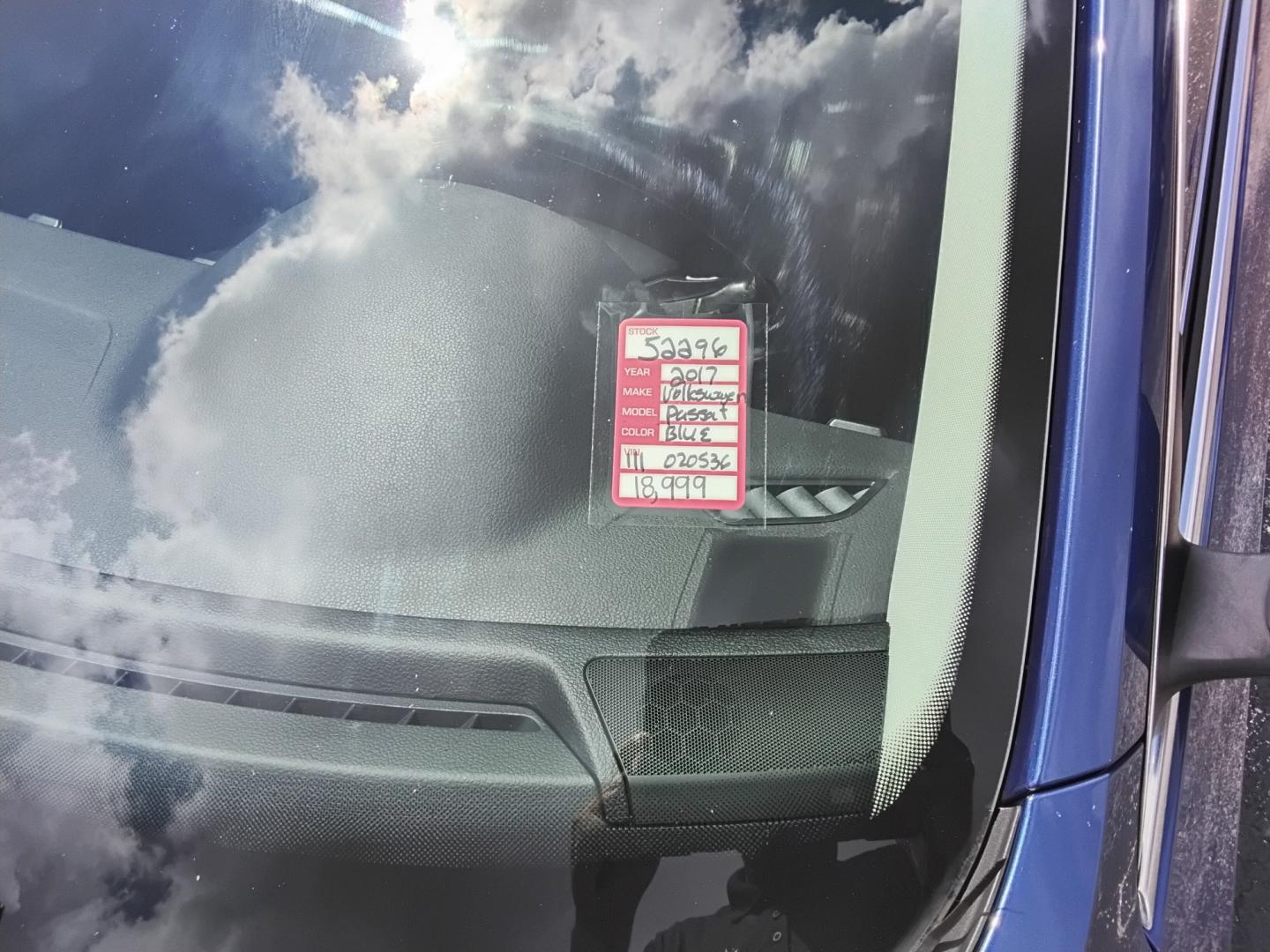 2017 BLUE /BLACK Volkswagen Passat R-Line (1VWDT7A35HC) with an 1.8L L4 TURBO DIESEL engine, 6A transmission, located at 6112 N Florida Avenue, Tampa, FL, 33604, (888) 521-5131, 27.954929, -82.459534 - $499 down plus tax & tag.- Photo#15