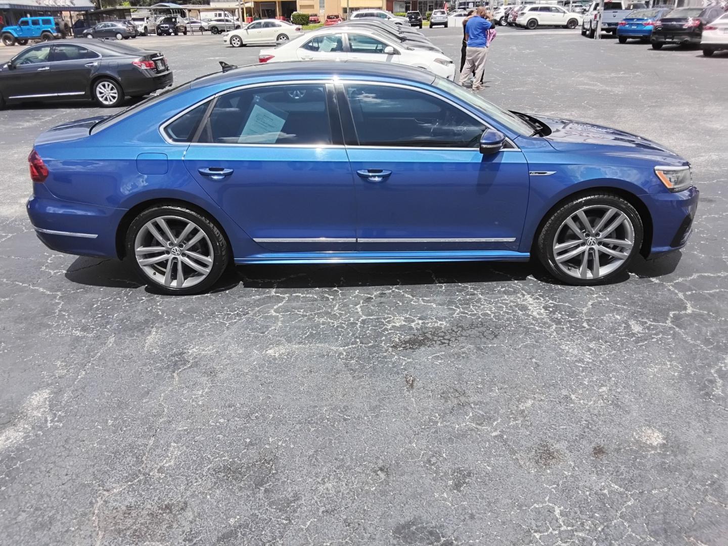 2017 BLUE /BLACK Volkswagen Passat R-Line (1VWDT7A35HC) with an 1.8L L4 TURBO DIESEL engine, 6A transmission, located at 6112 N Florida Avenue, Tampa, FL, 33604, (888) 521-5131, 27.954929, -82.459534 - $499 down plus tax & tag.- Photo#3