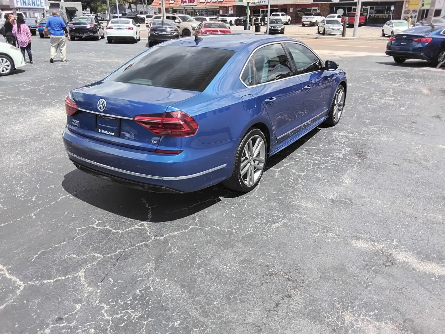 2017 BLUE /BLACK Volkswagen Passat R-Line (1VWDT7A35HC) with an 1.8L L4 TURBO DIESEL engine, 6A transmission, located at 6112 N Florida Avenue, Tampa, FL, 33604, (888) 521-5131, 27.954929, -82.459534 - $499 down plus tax & tag.- Photo#5