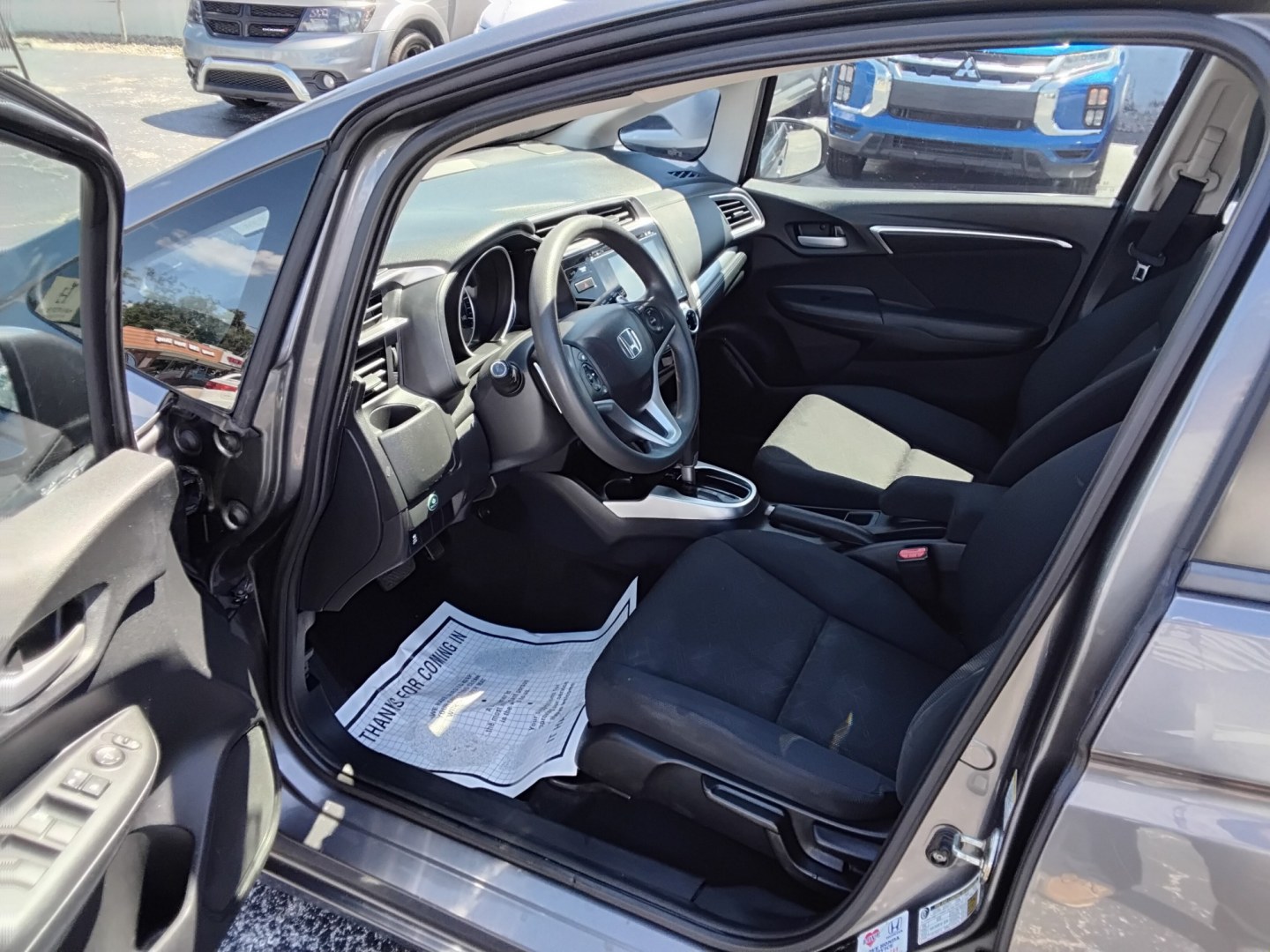2015 SILVER /BLACK Honda Fit EX CVT (3HGGK5H87FM) with an 1.5L L4 SOHC 16V engine, CVT transmission, located at 6112 N Florida Avenue, Tampa, FL, 33604, (888) 521-5131, 27.954929, -82.459534 - $499 down plus tax tag.- Photo#10