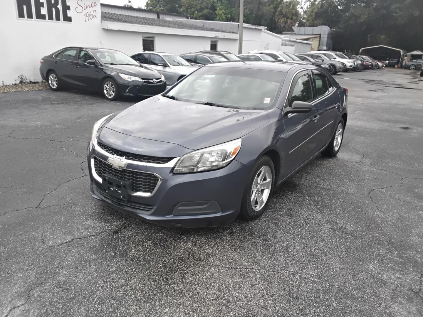 2014 BLUE /GREY Chevrolet Malibu LS (1G11B5SLXEF) with an 2.5L L4 DOHC 16V engine, 6A transmission, located at 6112 N Florida Avenue, Tampa, FL, 33604, (888) 521-5131, 27.954929, -82.459534 - $499 down plus tax & tag.- Photo#1