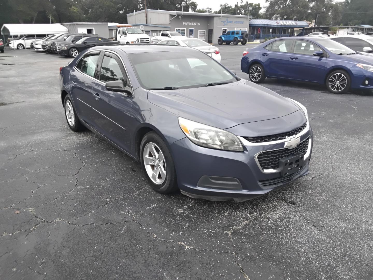 2014 BLUE /GREY Chevrolet Malibu LS (1G11B5SLXEF) with an 2.5L L4 DOHC 16V engine, 6A transmission, located at 6112 N Florida Avenue, Tampa, FL, 33604, (888) 521-5131, 27.954929, -82.459534 - $499 down plus tax & tag.- Photo#4