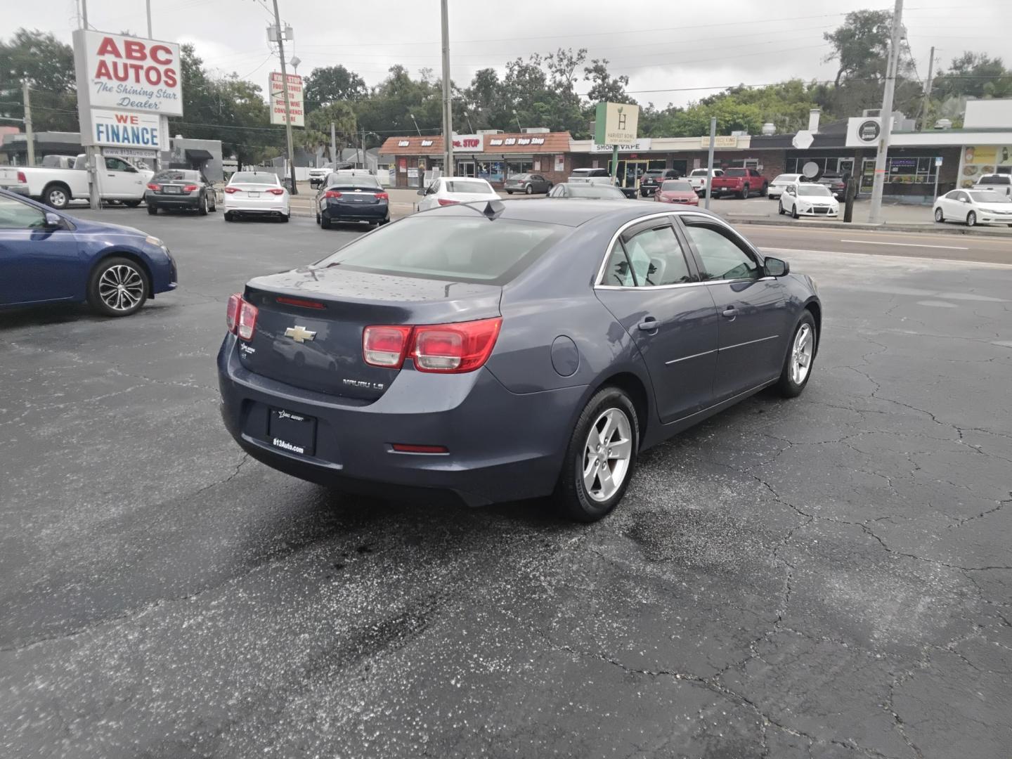 2014 BLUE /GREY Chevrolet Malibu LS (1G11B5SLXEF) with an 2.5L L4 DOHC 16V engine, 6A transmission, located at 6112 N Florida Avenue, Tampa, FL, 33604, (888) 521-5131, 27.954929, -82.459534 - $499 down plus tax & tag.- Photo#5