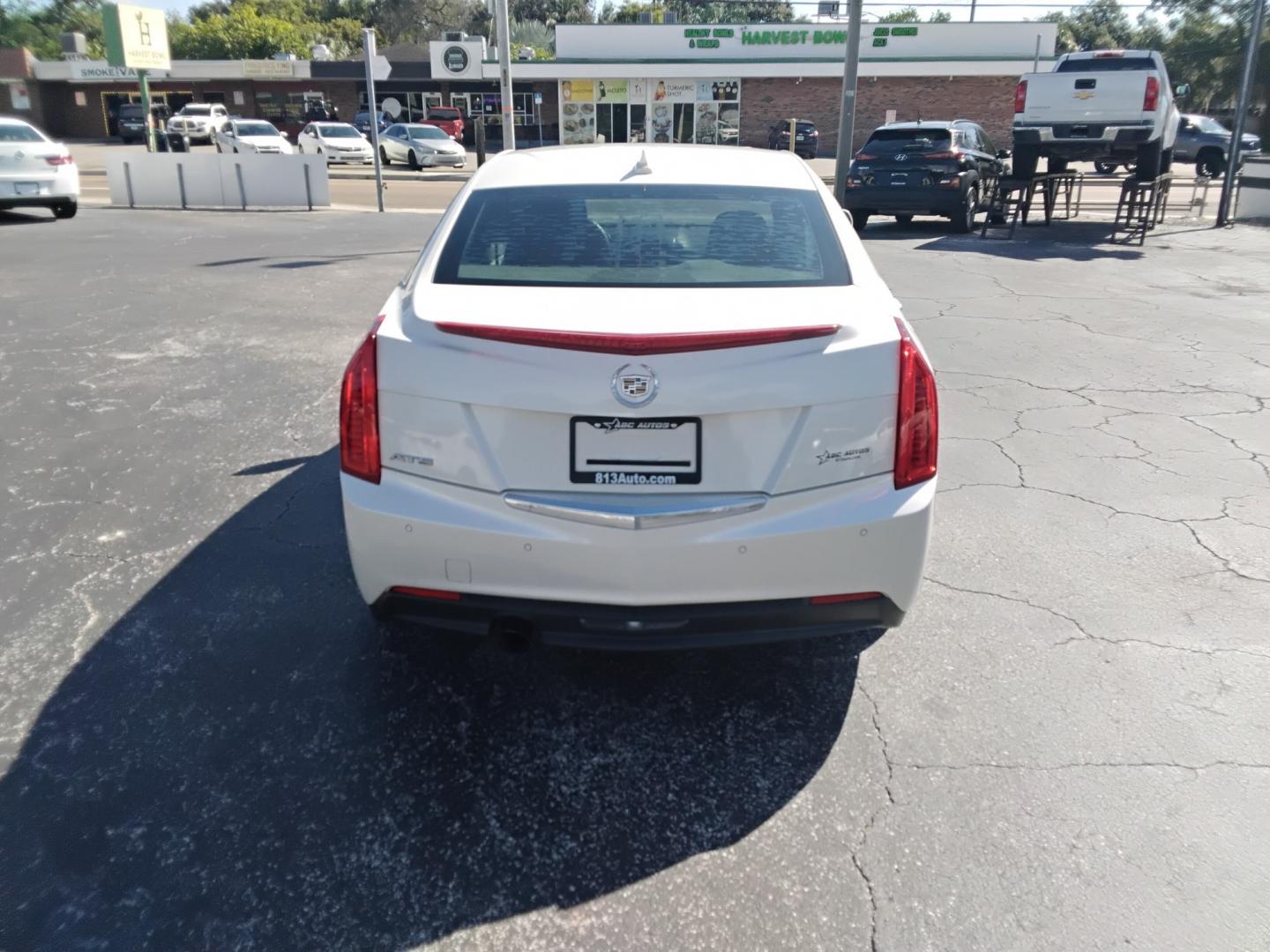 2013 White /GREY Cadillac ATS 2.5L Luxury RWD (1G6AB5SA3D0) with an 2.5L L4 DOHC 16V engine, 6A transmission, located at 6112 N Florida Avenue, Tampa, FL, 33604, (888) 521-5131, 27.954929, -82.459534 - $499 down plus tax & tag.- Photo#6
