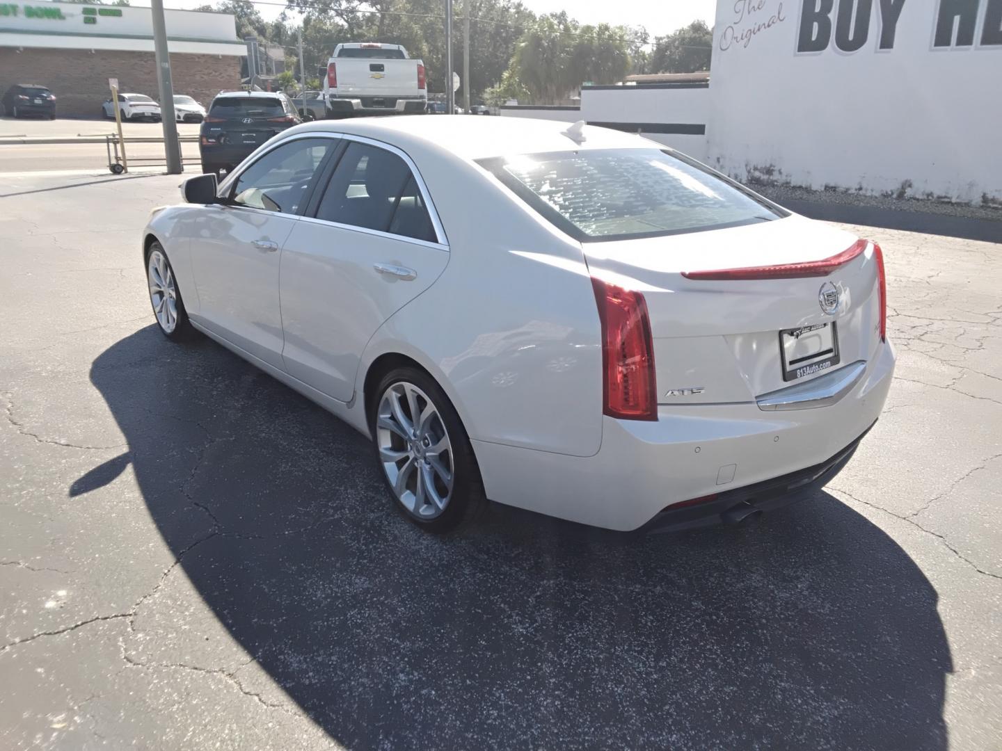 2013 White /GREY Cadillac ATS 2.5L Luxury RWD (1G6AB5SA3D0) with an 2.5L L4 DOHC 16V engine, 6A transmission, located at 6112 N Florida Avenue, Tampa, FL, 33604, (888) 521-5131, 27.954929, -82.459534 - $499 down plus tax & tag.- Photo#7