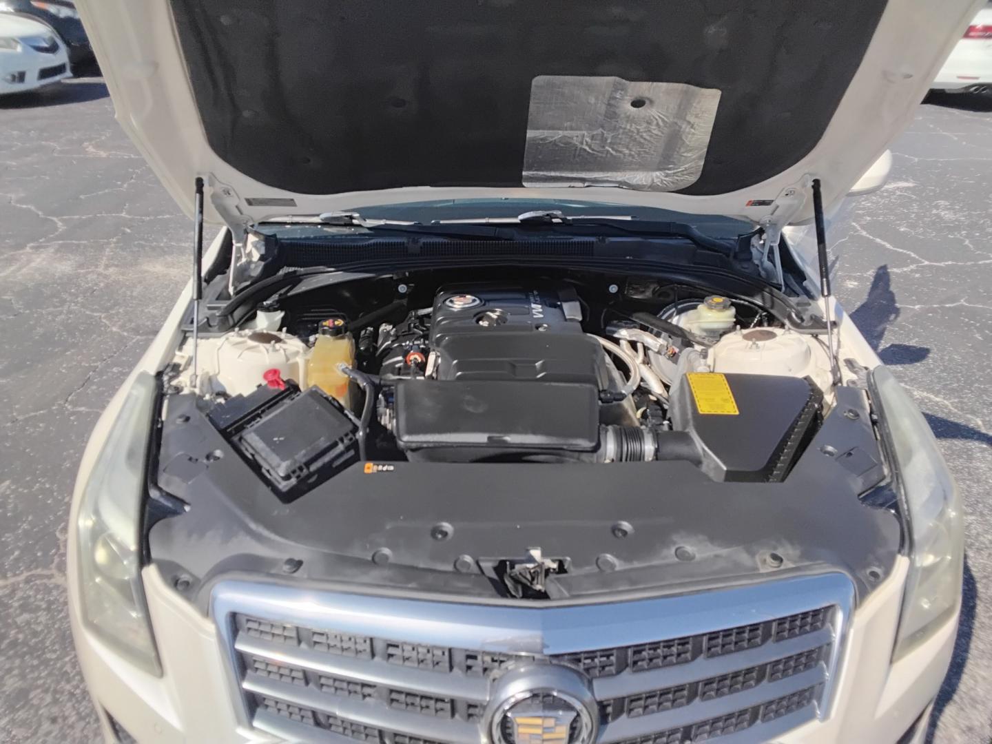 2013 White /GREY Cadillac ATS 2.5L Luxury RWD (1G6AB5SA3D0) with an 2.5L L4 DOHC 16V engine, 6A transmission, located at 6112 N Florida Avenue, Tampa, FL, 33604, (888) 521-5131, 27.954929, -82.459534 - $499 down plus tax & tag.- Photo#12