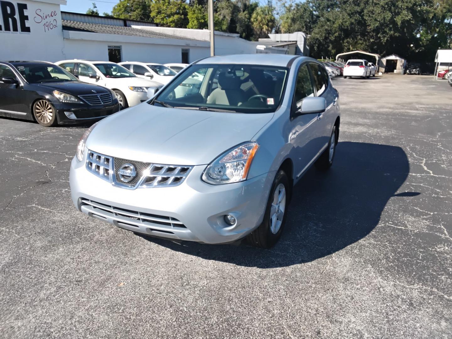 2013 BLUE /Beige Nissan Rogue S 2WD (JN8AS5MT4DW) with an 2.5L L4 DOHC 16V engine, Continuously Variable Transmission transmission, located at 6112 N Florida Avenue, Tampa, FL, 33604, (888) 521-5131, 27.954929, -82.459534 - $499 plus tax &tag.- Photo#2