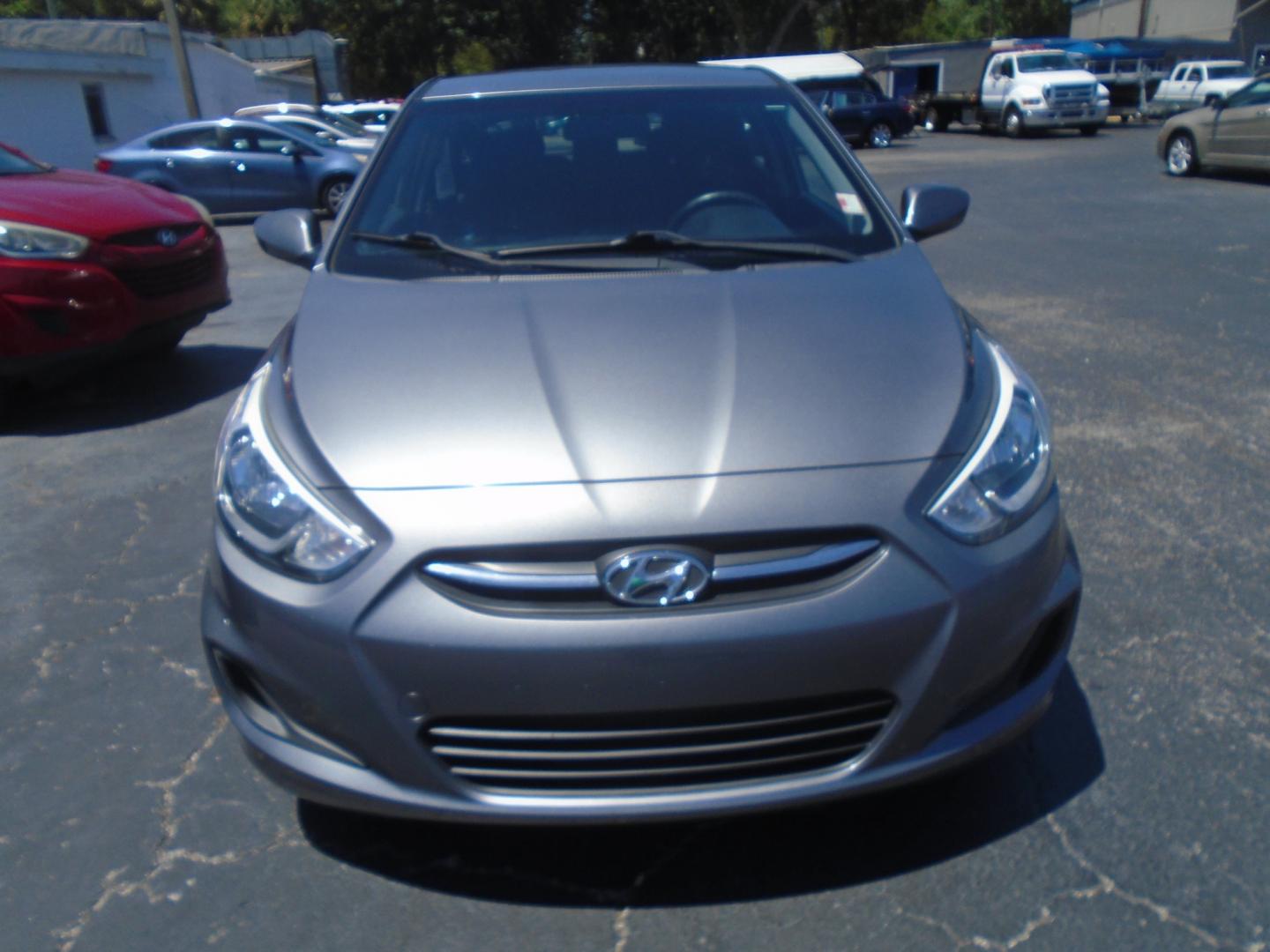 2015 Grey Hyundai Accent GS 5-Door 6A (KMHCT5AE4FU) with an 1.6L L4 DOHC 16V engine, 6-Speed Automatic transmission, located at 6112 N Florida Avenue, Tampa, FL, 33604, (888) 521-5131, 27.954929, -82.459534 - Photo#1