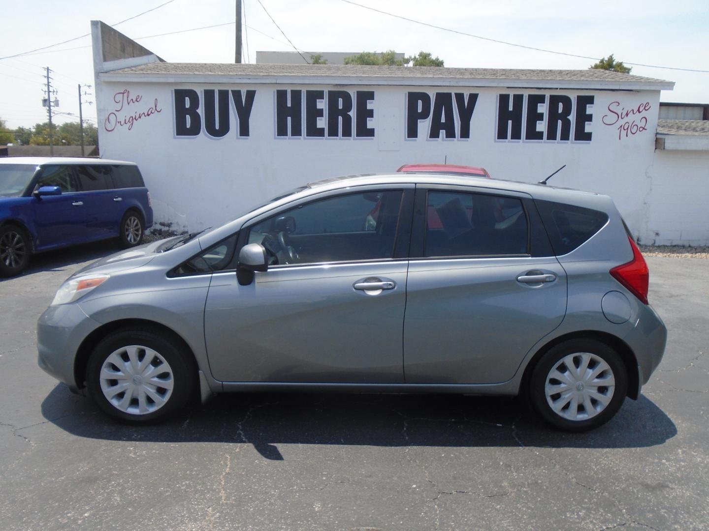 2014 Silver Nissan Versa Note S (3N1CE2CP8EL) with an 1.6L L4 DOHC 16V engine, 5-Speed Manual transmission, located at 6112 N Florida Avenue, Tampa, FL, 33604, (888) 521-5131, 27.954929, -82.459534 - Photo#0