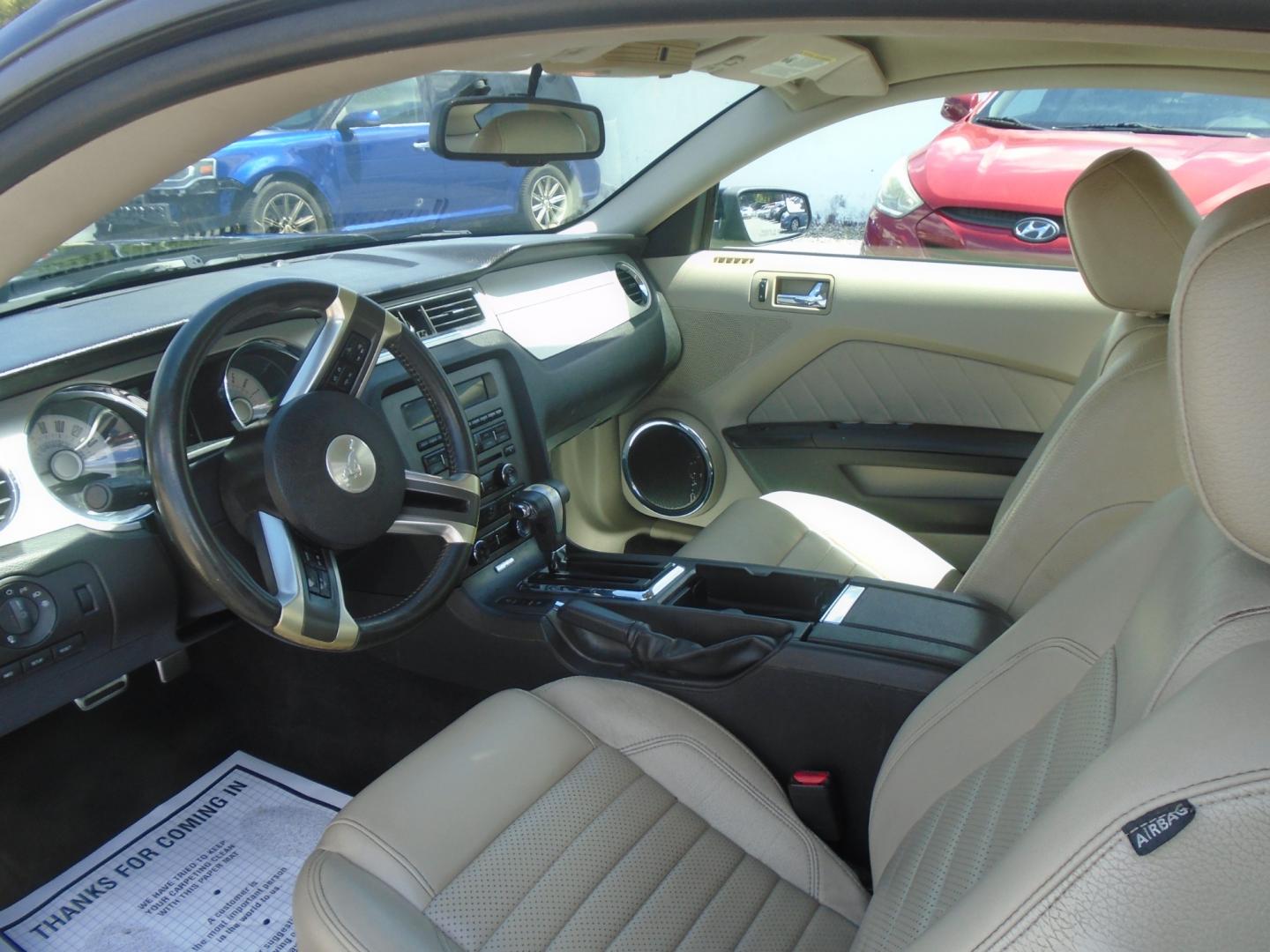 2011 Black /Tan Ford Mustang V6 Coupe (1ZVBP8AM0B5) with an 3.7L V6 DOHC 24V engine, located at 6112 N Florida Avenue, Tampa, FL, 33604, (888) 521-5131, 27.954929, -82.459534 - Photo#7