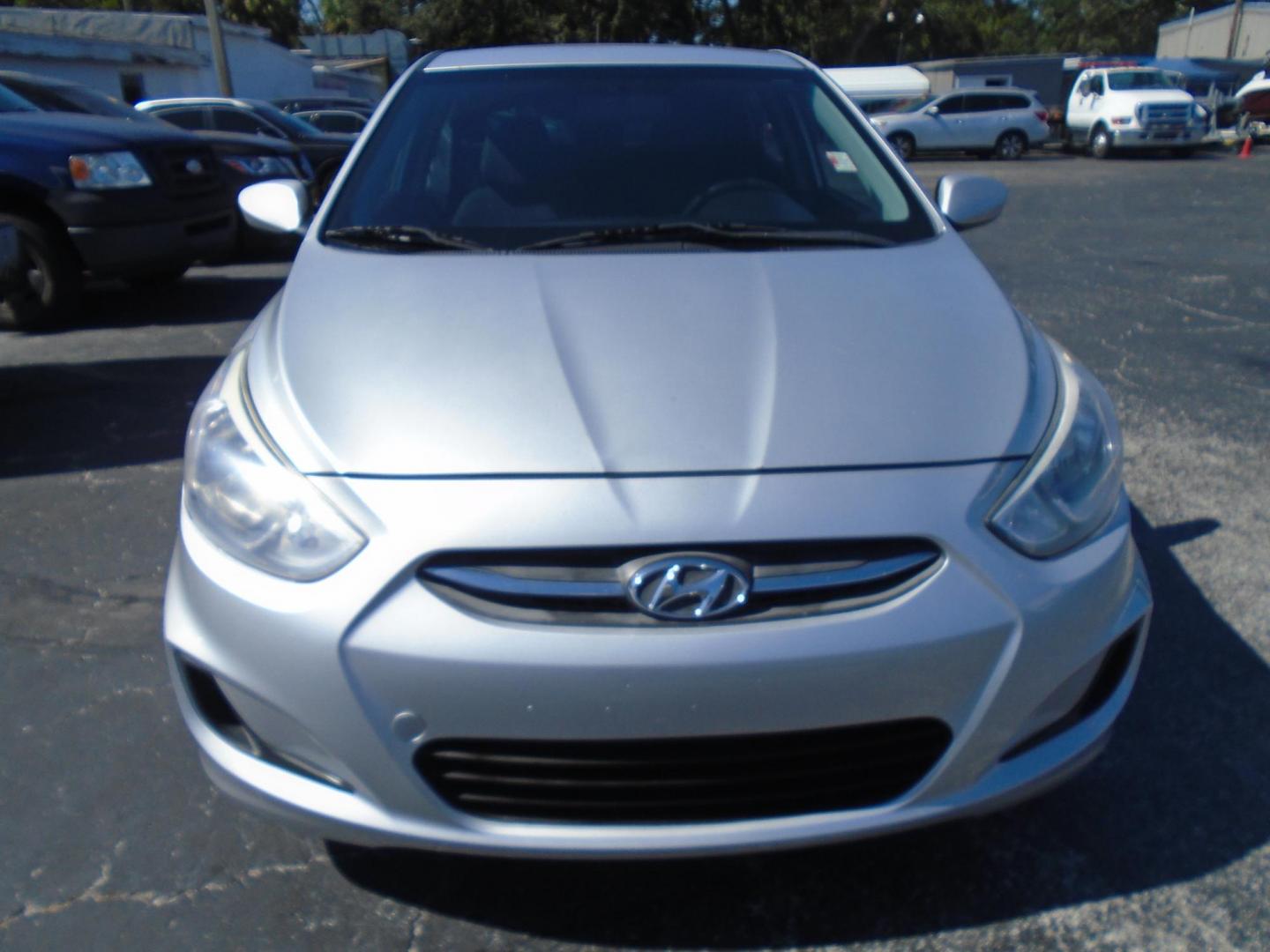 2016 Silver /Grey Hyundai Accent SE 5-Door 6A (KMHCT5AE1GU) with an 4-Cyl, 1.6 Liter engine, Auto, 6-Spd w/Overdrive transmission, located at 6112 N Florida Avenue, Tampa, FL, 33604, (888) 521-5131, 27.954929, -82.459534 - Photo#1