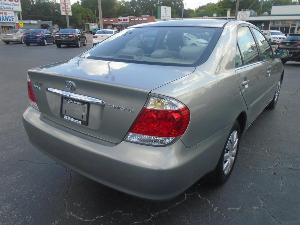 2005 Ivory /Grey Toyota Camry LE (4T1BE30K35U) with an 2.4L L4 DOHC 16V engine, located at 6112 N Florida Avenue, Tampa, FL, 33604, (888) 521-5131, 27.954929, -82.459534 - Photo #3