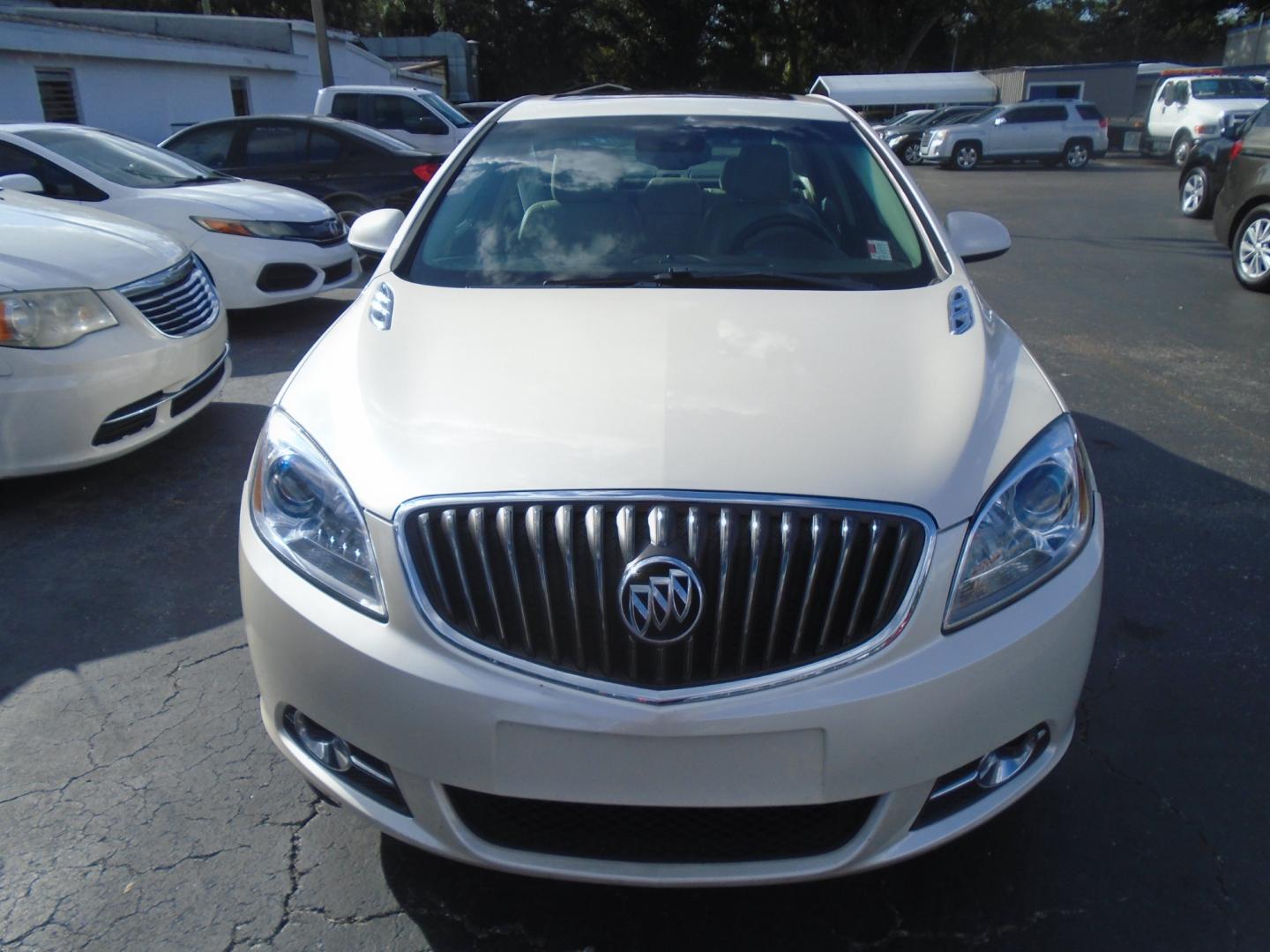 2012 White /Tan Buick Verano Leather (1G4PS5SK5C4) with an 2.4L L4 DOHC 16V FFV engine, 6-Speed Automatic transmission, located at 6112 N Florida Avenue, Tampa, FL, 33604, (888) 521-5131, 27.954929, -82.459534 - Photo#13