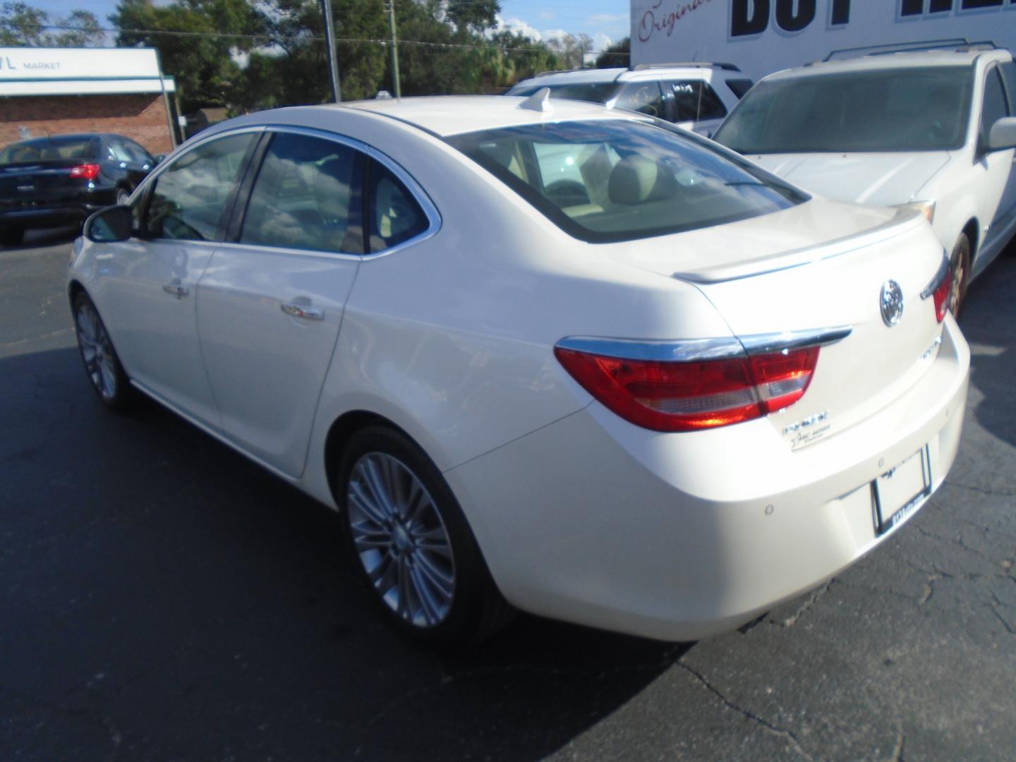 2012 White /Tan Buick Verano Leather (1G4PS5SK5C4) with an 2.4L L4 DOHC 16V FFV engine, 6-Speed Automatic transmission, located at 6112 N Florida Avenue, Tampa, FL, 33604, (888) 521-5131, 27.954929, -82.459534 - Photo#16