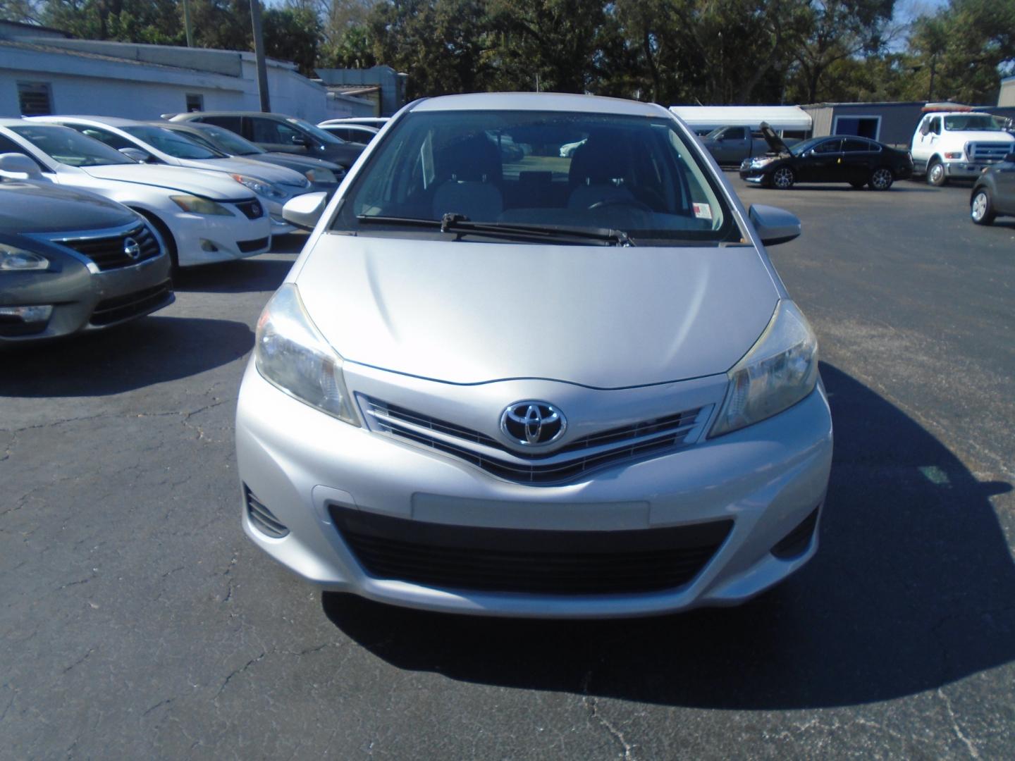 2012 SILVER TOYOTA YARIS (JTDKTUD36CD) with an L4 1.5L DOHC 16V VVT-I engine, located at 6112 N Florida Avenue, Tampa, FL, 33604, (888) 521-5131, 27.954929, -82.459534 - Photo#1