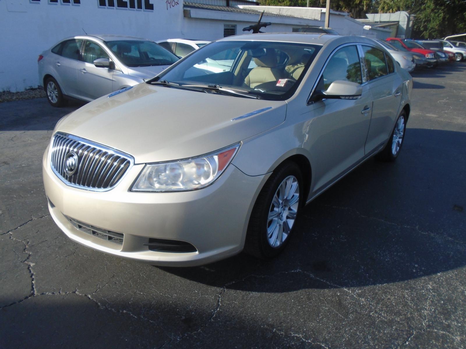 2013 GOLD /Tan Buick LaCrosse Leather Package (1G4GC5E34DF) with an 3.6L V6 DOHC 24V engine, 6-Speed Automatic transmission, located at 6112 N Florida Avenue, Tampa, FL, 33604, (888) 521-5131, 27.954929, -82.459534 - Photo #3