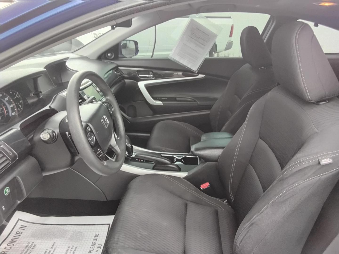 2015 BLUE /Black Honda Accord EX Coupe CVT (1HGCT1B71FA) with an 2.4L L4 DOHC 16V engine, Continuously Variable Transmission transmission, located at 6112 N Florida Avenue, Tampa, FL, 33604, (888) 521-5131, 27.954929, -82.459534 - $499 down plus tax & tag. - Photo#6