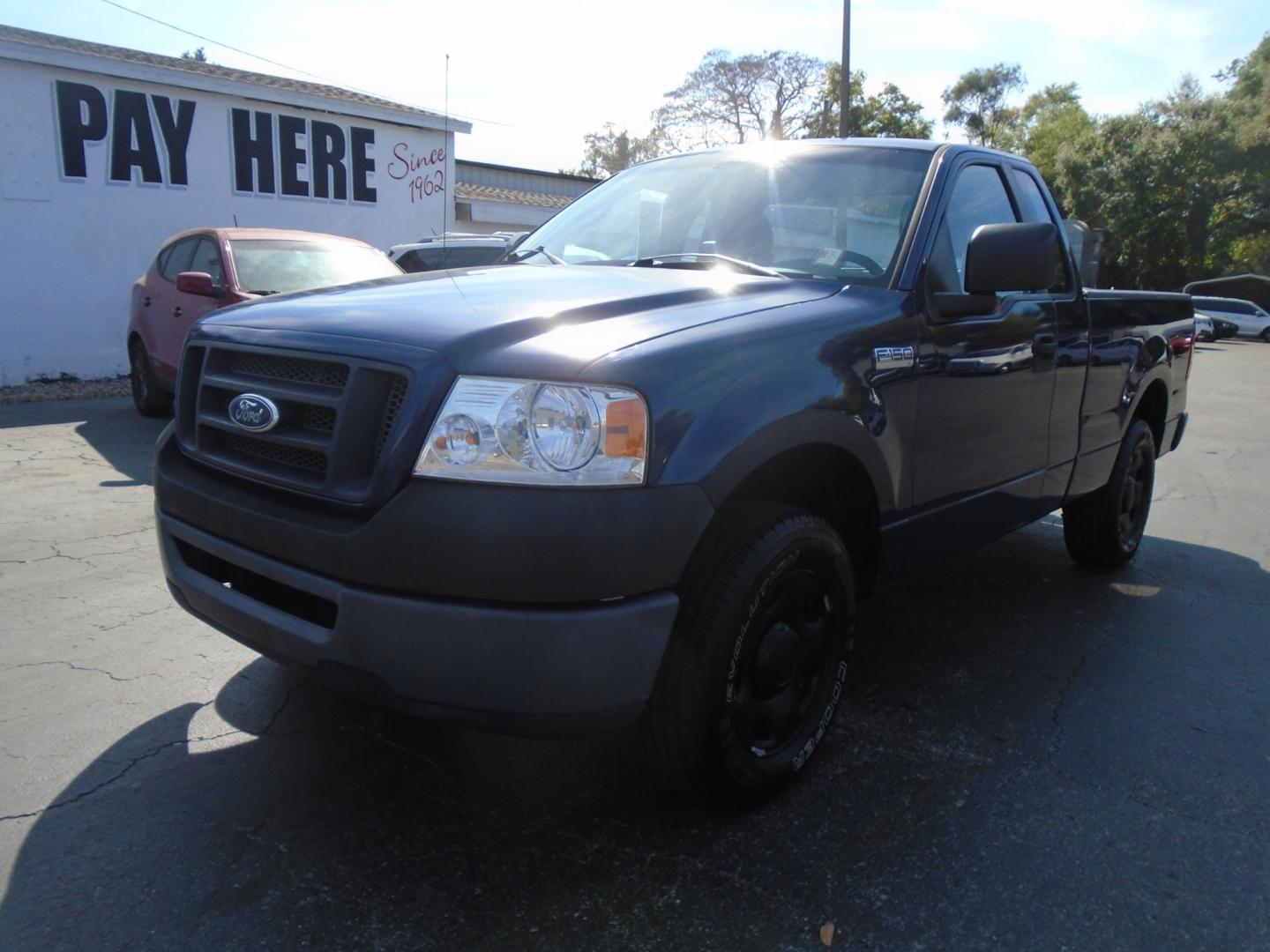 2007 BLUE Ford F-150 STX 2WD (1FTRF12257K) with an 4.2L V6 OHV 12V engine, located at 6112 N Florida Avenue, Tampa, FL, 33604, (888) 521-5131, 27.954929, -82.459534 - Photo#3