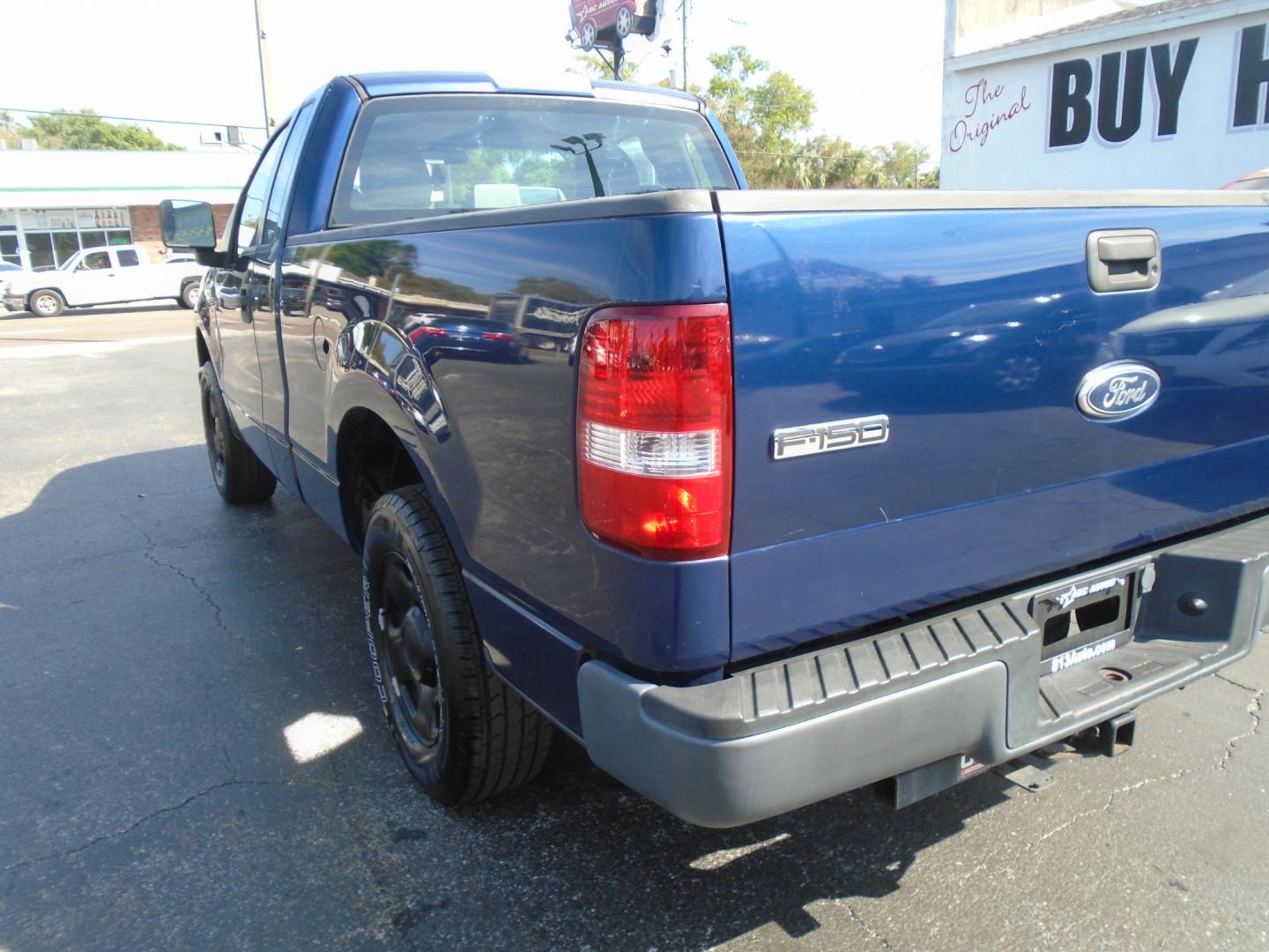 2007 BLUE Ford F-150 STX 2WD (1FTRF12257K) with an 4.2L V6 OHV 12V engine, located at 6112 N Florida Avenue, Tampa, FL, 33604, (888) 521-5131, 27.954929, -82.459534 - Photo#4