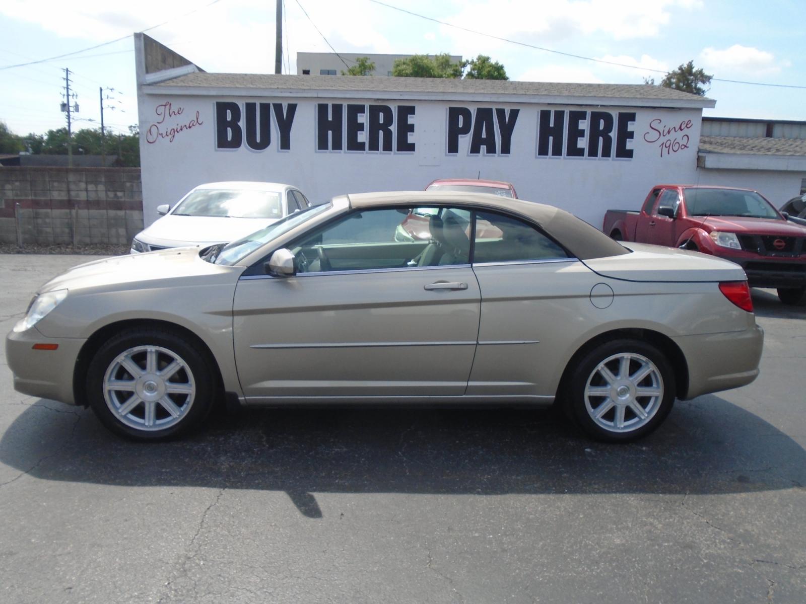 2008 Chrysler Sebring Convertible Touring (1C3LC55R18N) with an 2.7L V6 DOHC 24V FFV engine, 4-Speed Automatic Overdrive transmission, located at 6112 N Florida Avenue, Tampa, FL, 33604, (888) 521-5131, 27.954929, -82.459534 - Photo #0