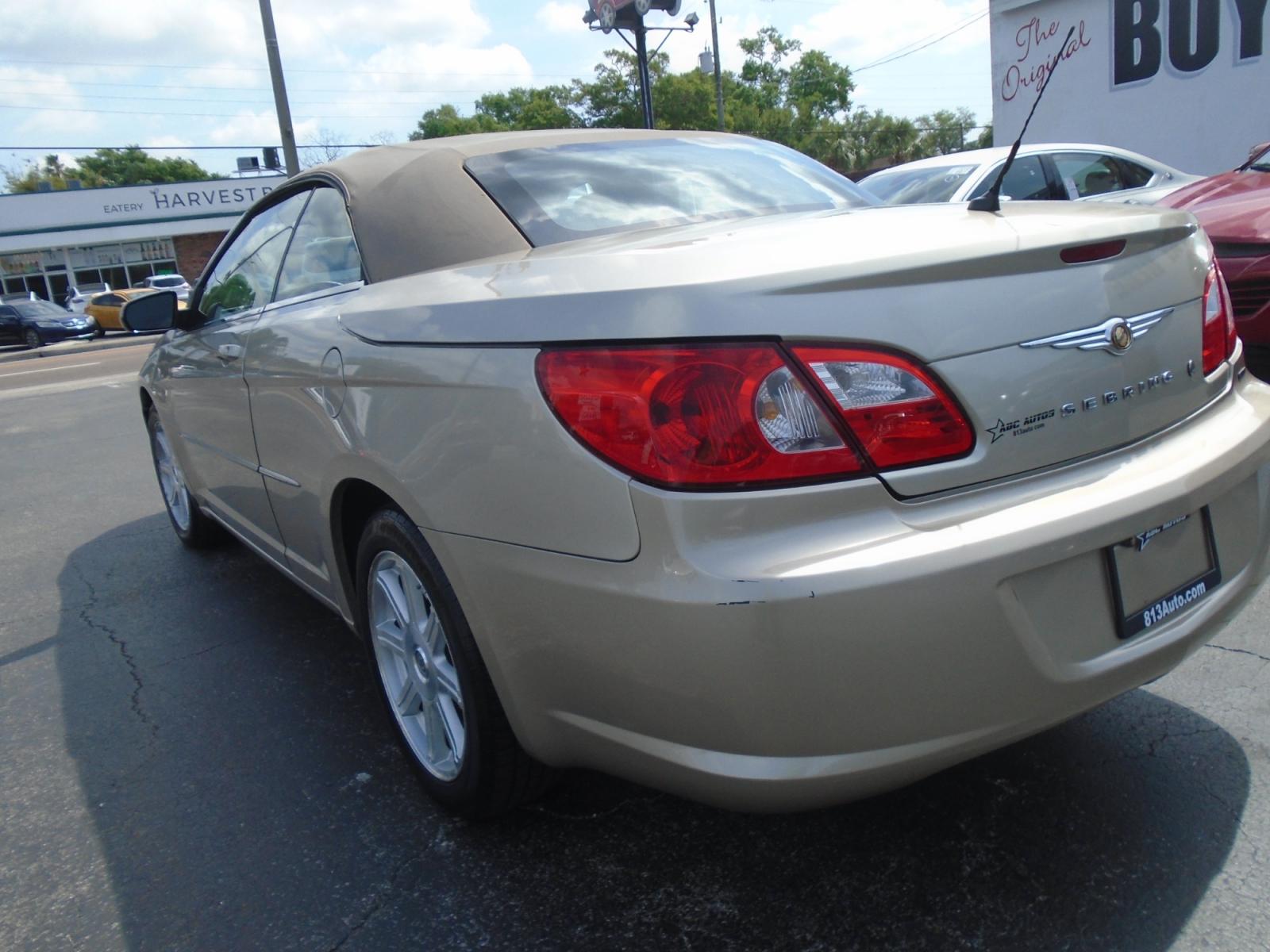 2008 Chrysler Sebring Convertible Touring (1C3LC55R18N) with an 2.7L V6 DOHC 24V FFV engine, 4-Speed Automatic Overdrive transmission, located at 6112 N Florida Avenue, Tampa, FL, 33604, (888) 521-5131, 27.954929, -82.459534 - Photo #4