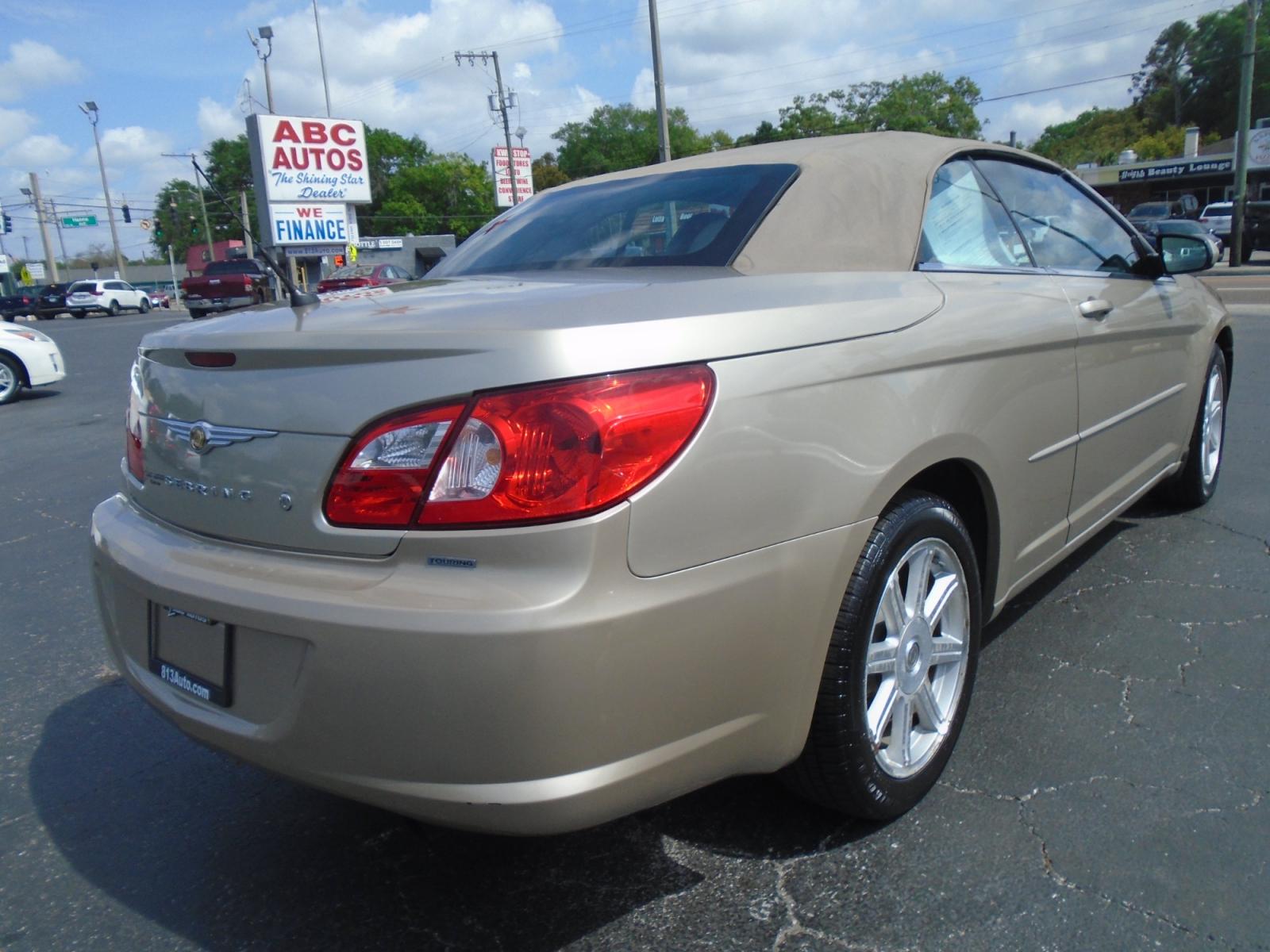 2008 Chrysler Sebring Convertible Touring (1C3LC55R18N) with an 2.7L V6 DOHC 24V FFV engine, 4-Speed Automatic Overdrive transmission, located at 6112 N Florida Avenue, Tampa, FL, 33604, (888) 521-5131, 27.954929, -82.459534 - Photo #5