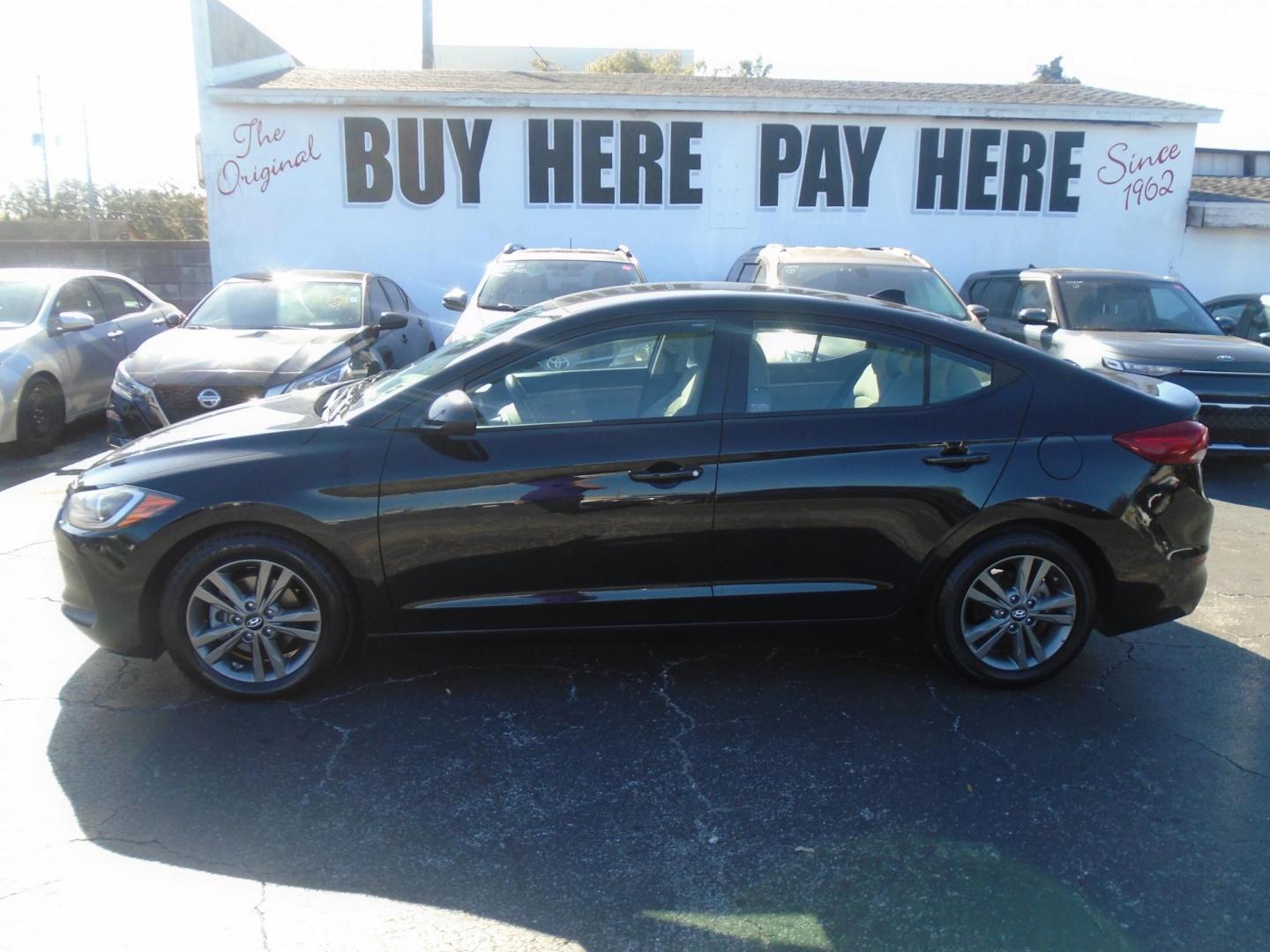 2018 Hyundai Elantra Limited (5NPD84LF6JH) with an 1.8L L4 DOHC 16V engine, 6A transmission, located at 6112 N Florida Avenue, Tampa, FL, 33604, (888) 521-5131, 27.954929, -82.459534 - Photo#0