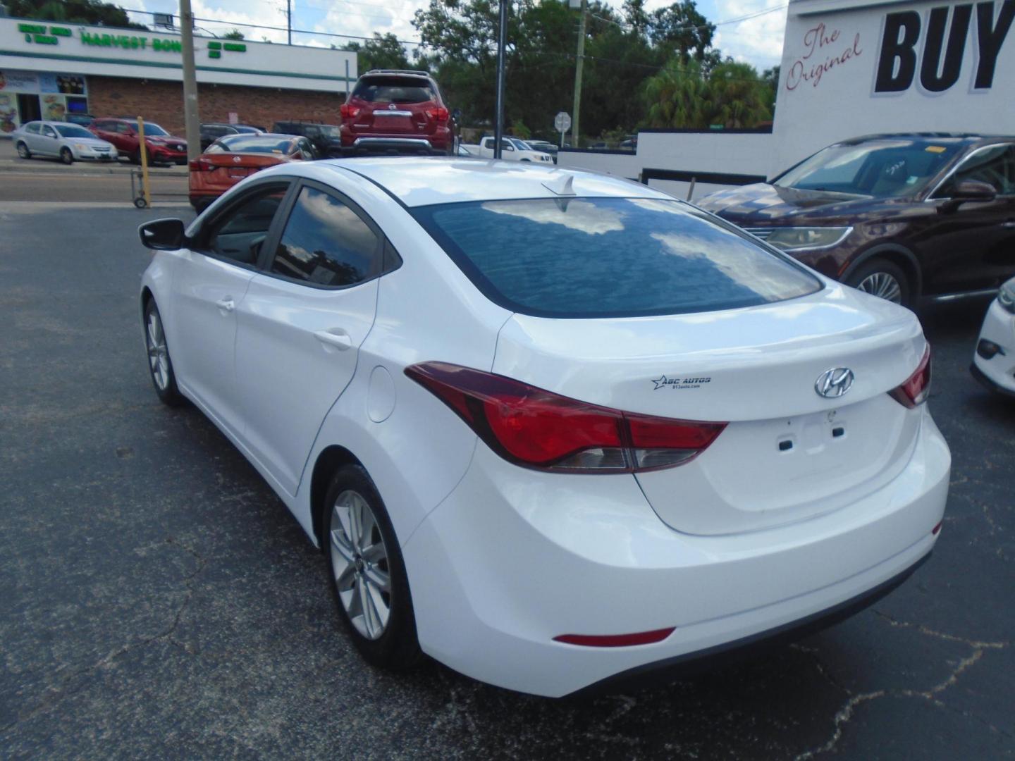 2015 White /Grey Hyundai Elantra Limited (5NPDH4AE9FH) with an 1.8L L4 DOHC 16V engine, 6-Speed Automatic transmission, located at 6112 N Florida Avenue, Tampa, FL, 33604, (888) 521-5131, 27.954929, -82.459534 - 499$ DOWN PLUS TAX & TAG. - Photo#9