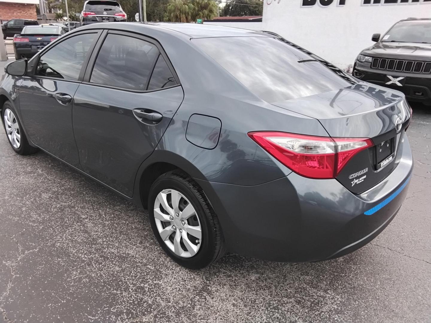 2015 Blue /Grey Toyota Corolla L 4-Speed AT (2T1BURHE8FC) with an 1.8L L4 DOHC 16V engine, 4-Speed Automatic transmission, located at 6112 N Florida Avenue, Tampa, FL, 33604, (888) 521-5131, 27.954929, -82.459534 - 499$ down plus tax & tag. - Photo#9