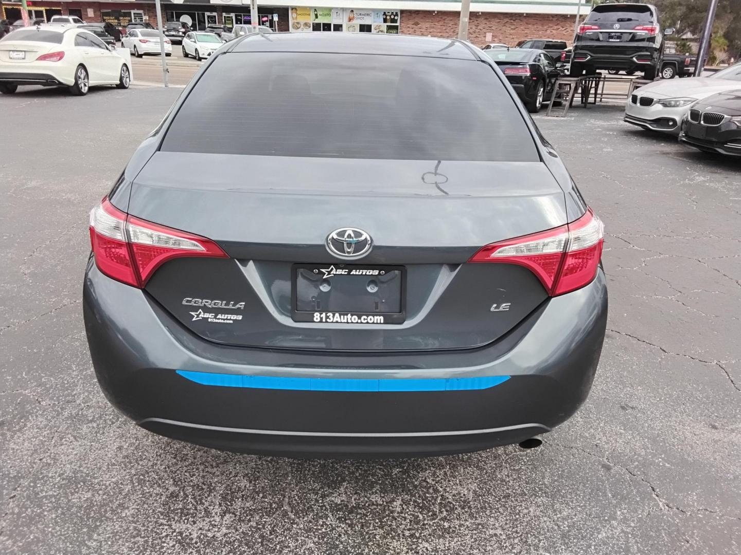 2015 Blue /Grey Toyota Corolla L 4-Speed AT (2T1BURHE8FC) with an 1.8L L4 DOHC 16V engine, 4-Speed Automatic transmission, located at 6112 N Florida Avenue, Tampa, FL, 33604, (888) 521-5131, 27.954929, -82.459534 - 499$ down plus tax & tag. - Photo#12