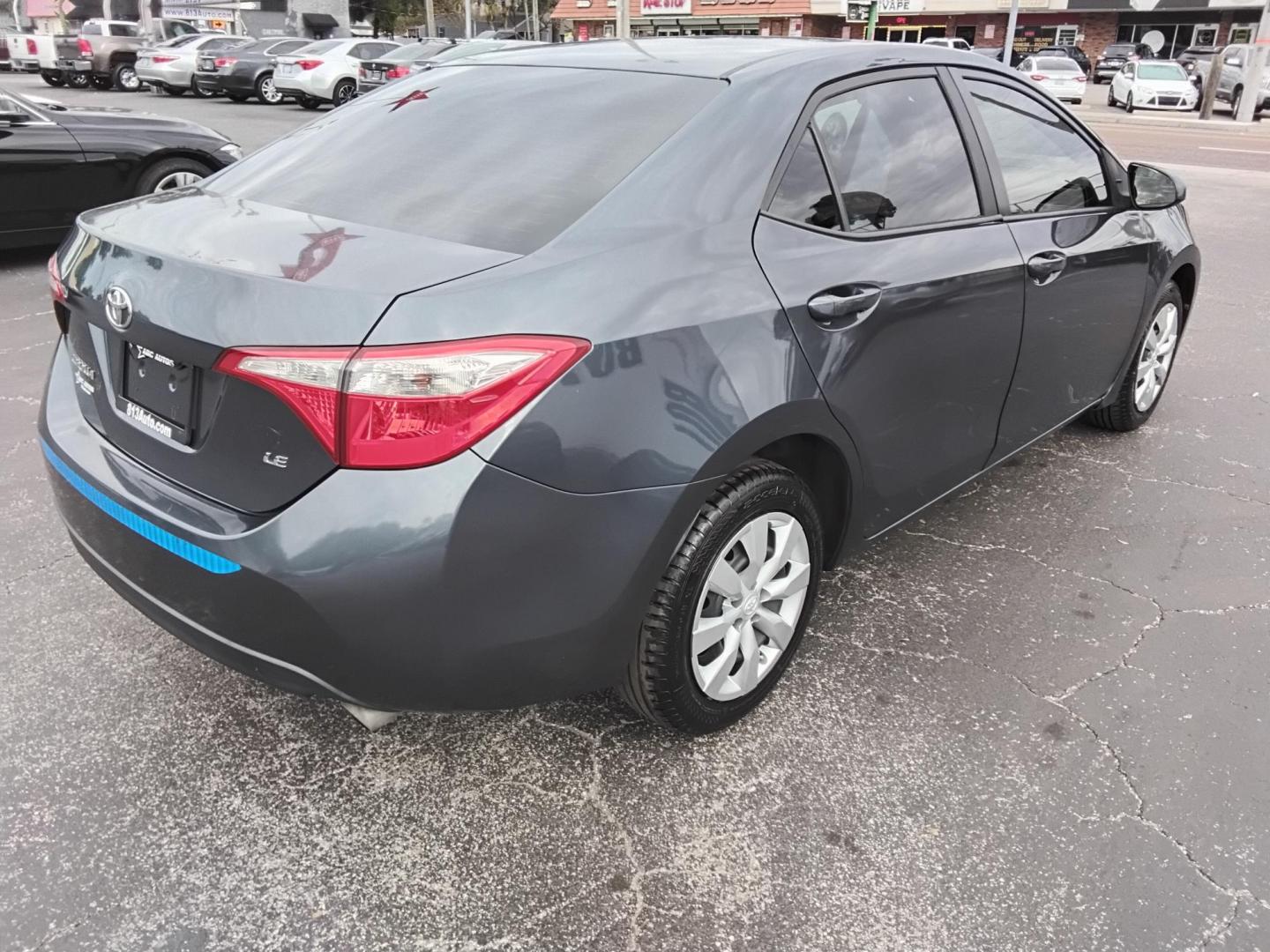 2015 Blue /Grey Toyota Corolla L 4-Speed AT (2T1BURHE8FC) with an 1.8L L4 DOHC 16V engine, 4-Speed Automatic transmission, located at 6112 N Florida Avenue, Tampa, FL, 33604, (888) 521-5131, 27.954929, -82.459534 - 499$ down plus tax & tag. - Photo#6