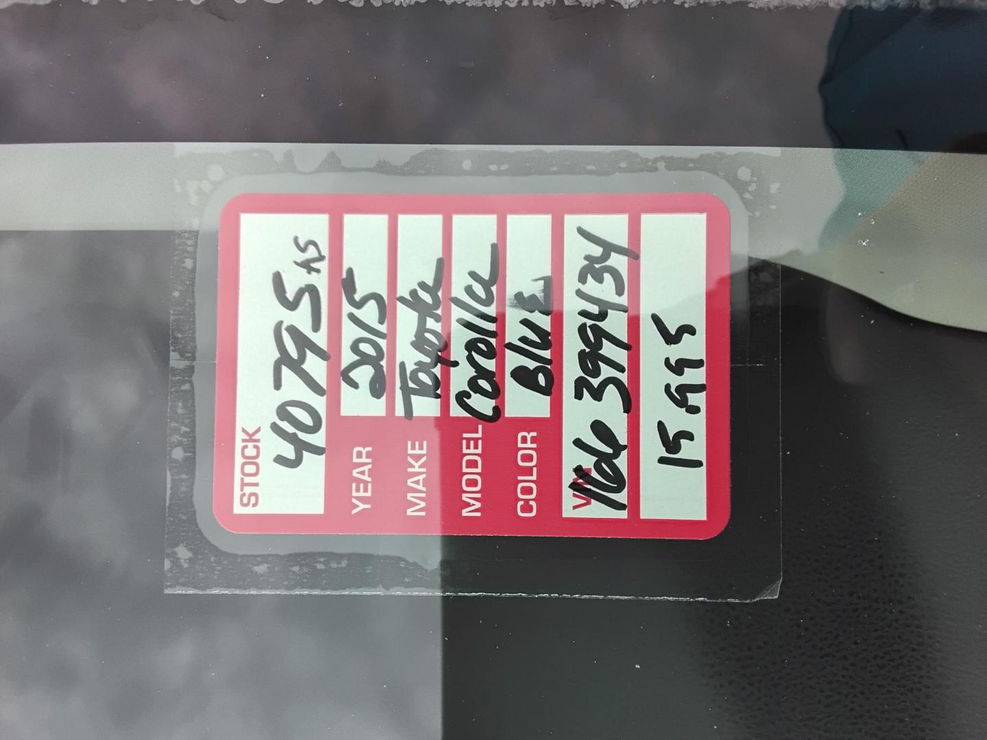 2015 Blue /Grey Toyota Corolla L 4-Speed AT (2T1BURHE8FC) with an 1.8L L4 DOHC 16V engine, 4-Speed Automatic transmission, located at 6112 N Florida Avenue, Tampa, FL, 33604, (888) 521-5131, 27.954929, -82.459534 - 499$ down plus tax & tag. - Photo#25