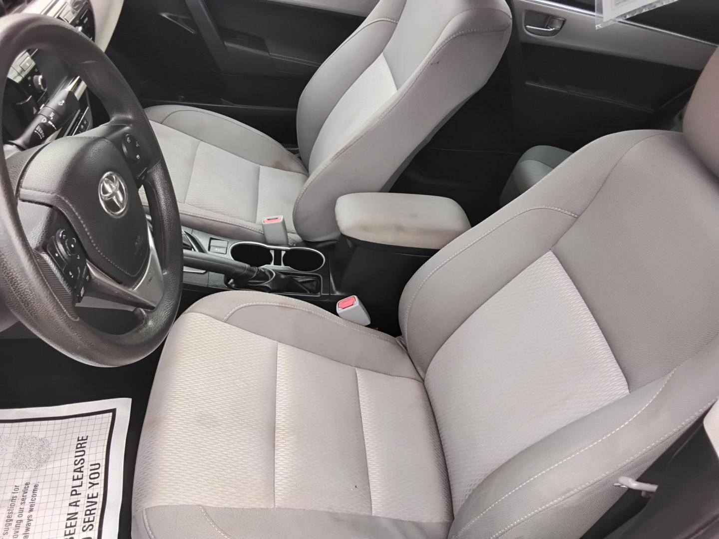 2015 Blue /Grey Toyota Corolla L 4-Speed AT (2T1BURHE8FC) with an 1.8L L4 DOHC 16V engine, 4-Speed Automatic transmission, located at 6112 N Florida Avenue, Tampa, FL, 33604, (888) 521-5131, 27.954929, -82.459534 - 499$ down plus tax & tag. - Photo#16